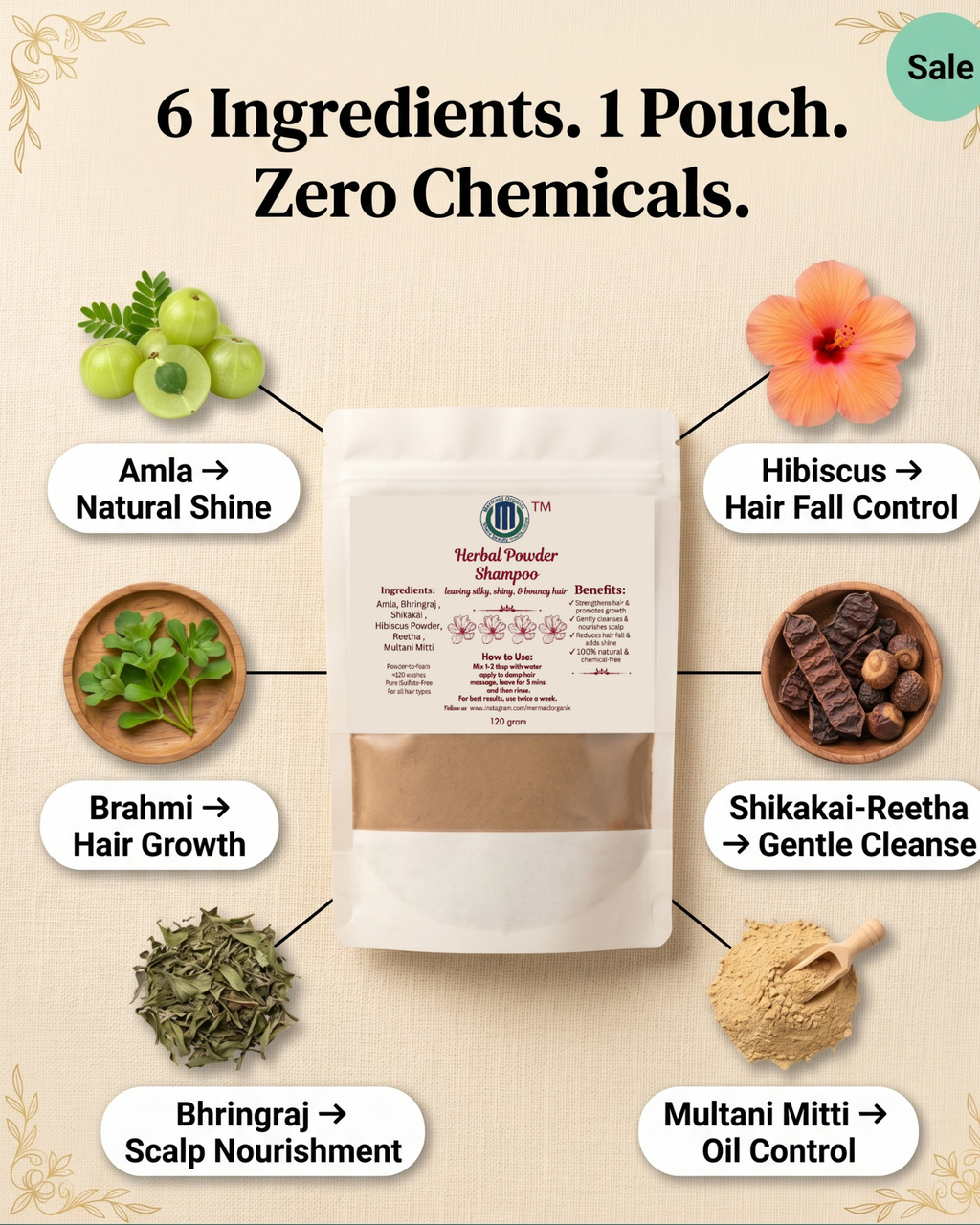 Herbal Powder Shampoo