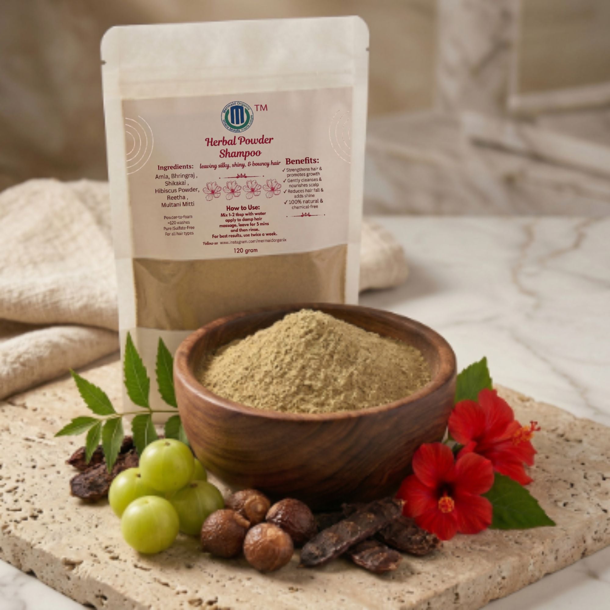 Herbal Powder Shampoo